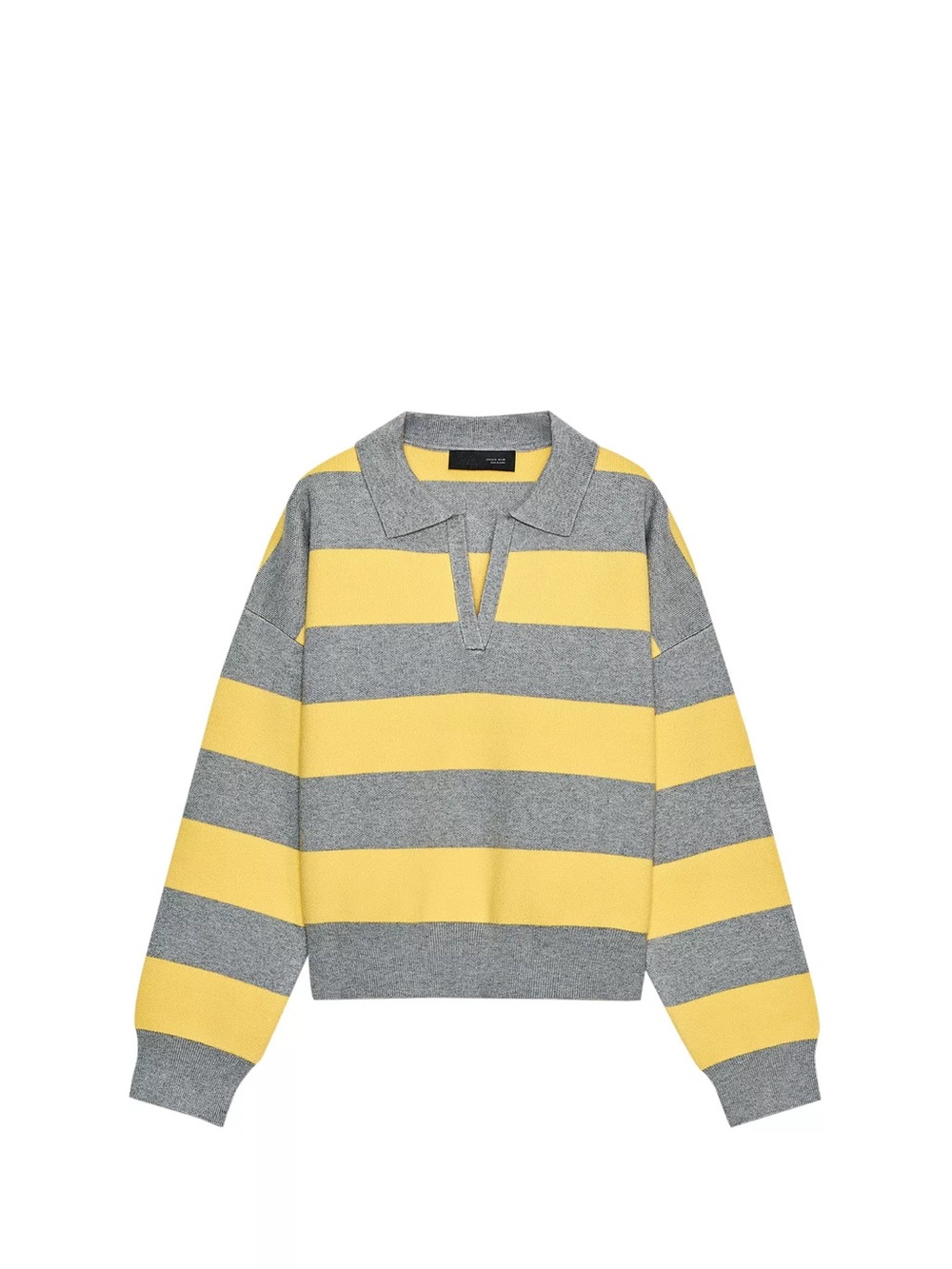 Zara Striped Knit polo sweater